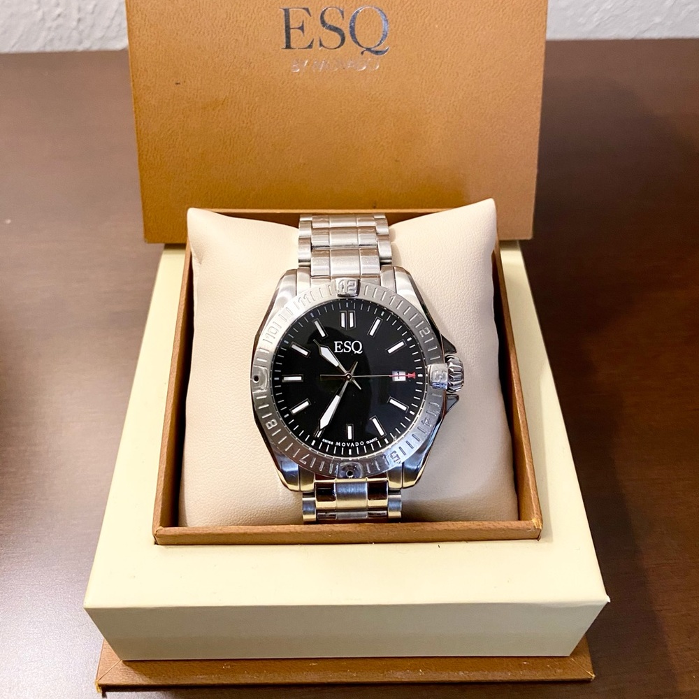 SOLD!! Rare ESQ by Movado Swiss Watch